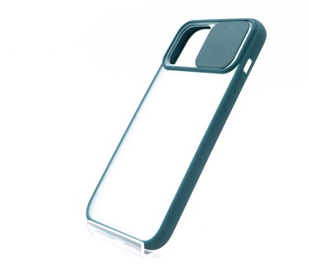 TPU чохол Camshield mate для iPhone 12 Pro Max green шторка/захист камери