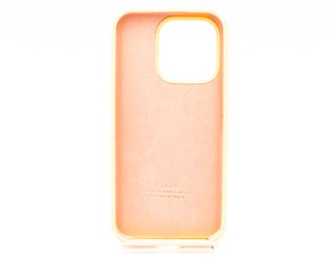 Силіконовий чохол Full Cover для iPhone 15 Pro cantaloupe (hami melon)