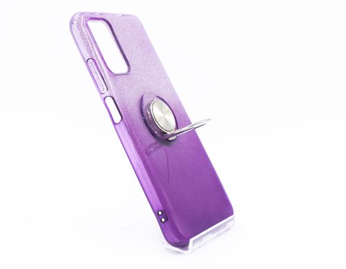 Силиконовый чехол SP Shine для Xiaomi Redmi Note 9/Redmi 9T/Poco M3 4G violet ring for magnet