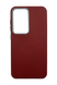 Кожаный чехол Leather case Metal Buttons для Samsung S24/S25 red
