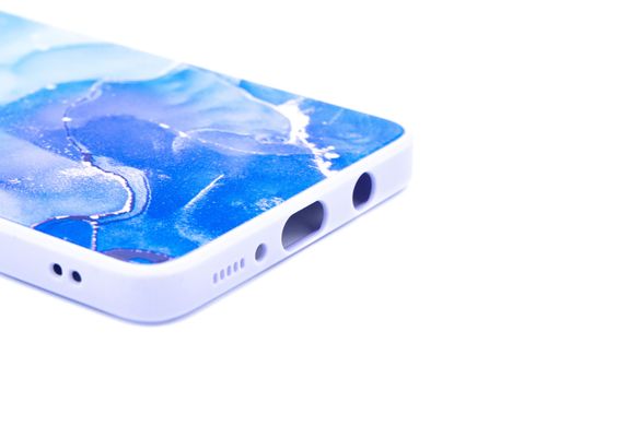 Чохол Marble Clouds для Samsung A71 blue