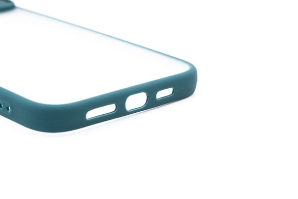 TPU чохол Camshield mate для iPhone 12 Pro Max green шторка/захист камери
