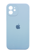 Силіконовий чохол Full Cover для iPhone 12 lilac blue Full Camera