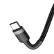Кабель Baseus Cafule Type-C to Type-C PD 2.0 60W 2m gray/black