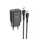 Мережевий зарядний пристрій Hoco N27 Innovative PD20W/USB-C/Type-C to Type-C black