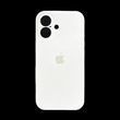 Силіконовий чохол Full Cover для iPhone 16 Plus white Full Camera