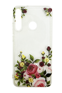 Силиконовый чехол Clear MyPrint для Huawei P 40 Lite E розы