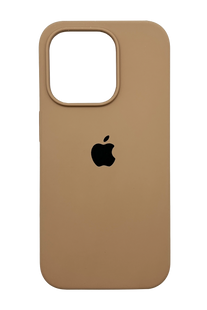Силиконовый чехол Full Cover для iPhone 15 Pro Max desert gold