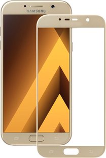 Защитное 5D стекло Glass для Samsung A520/A5 gold