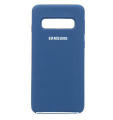 Силиконовый чехол Full Cover для Samsung S10 navy blue