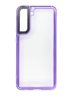 Чохол TPU+PC Colorside для Samsung S21 FE clear/purple
