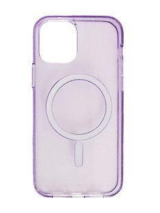 Чехол TPU Galaxy Sparkle MagSafe для iPhone 11 purple+glitter