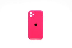 Силіконовий чохол Full Cover для iPhone 11 barble pink(hot pink) Full Camera