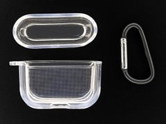 Чохол Silicone for AirPods Pro clear + карабін