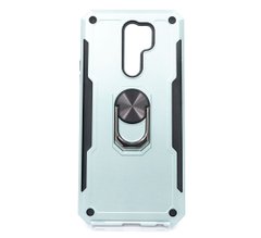 Чехол Serge Ring for Magnet для Xiaomi Redmi 9 green противоударный с магнит держателем