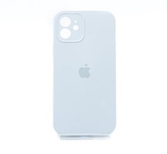 Силіконовий чохол Full Cover для iPhone 12 mist blue (ash) Full Camera