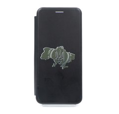 Чехол книжка Original кожа MyPrint для Xiaomi Redmi Note 9 (Карта України) black