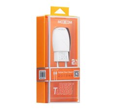 Мережевий зарядний пристрій MOXOM KH-34 iPhone 2.4A 1USB white