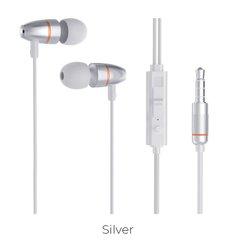 Навушники Hoco M59 Magnificent Universal With Microphone (silver)