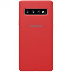 Силиконовый чехол Silicone Cover для Samsung S10+ red