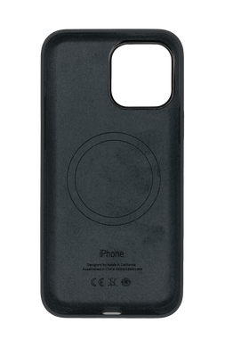 Силиконовый чехол with MagSafe для iPhone 15 Pro Max black 1:1 Smart animation