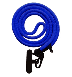 Шнурок NEW (120см) 8mm с карабином+держатель для чехлов (универсальный) blue