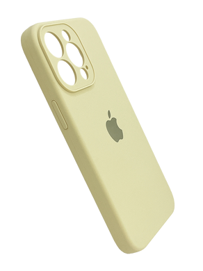 Силіконовий чохол Full Cover для iPhone 13 Pro cream Full Camera