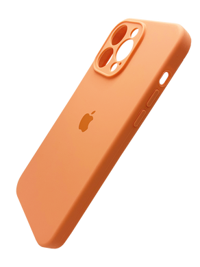 Силіконовий чохол Full Cover для iPhone 14 Pro Max carrot Full Camera