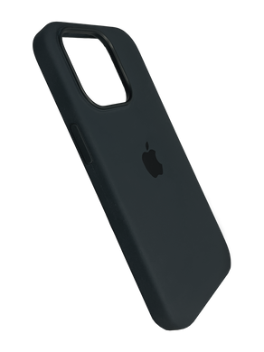 Силиконовый чехол with MagSafe для iPhone 15 Pro Max black 1:1 Smart animation