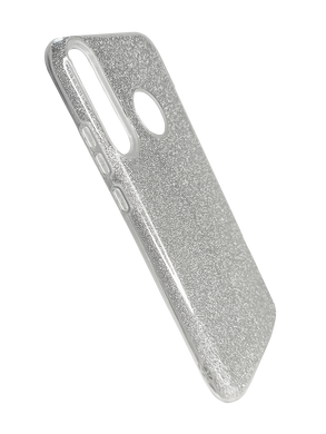 Силиконовый чехол Baseus Glitter 3 в1 для Huawei Y7P /P40 Lite E silver