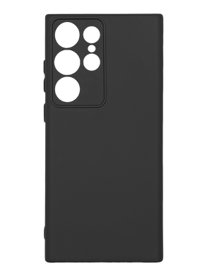 Силіконовий чохол Full Cover для Samsung S23 Ultra black Full Camera без logo