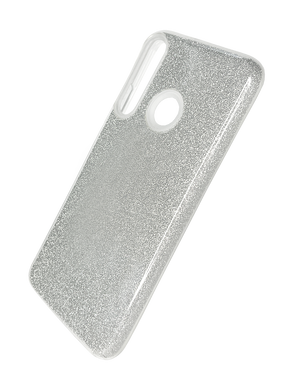Силиконовый чехол Baseus Glitter 3 в1 для Huawei Y7P /P40 Lite E silver