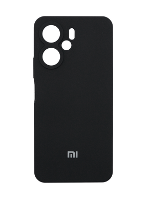 Силіконовий чохол Full Cover для Xiaomi Redmi 13C/Poco C65 black (AAA) Full Camera