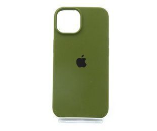 Силіконовий чохол Full Cover для iPhone 14 dark olive