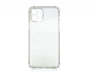 Чохол (TPU) Getman Ease logo для iPhone 12 Pro clear gray з посил.кутами Full Camera