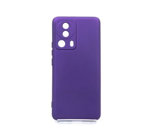 Силіконовий чохол SMTT для Xiaomi Mi 13 Lite Violet Full Camera з мікрофіброю