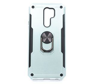 Чехол Serge Ring for Magnet для Xiaomi Redmi 9 green противоударный с магнитным держателем