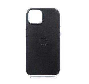 Чохол Leather with Magsafe для iPhone 14 black