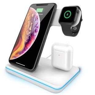 Беспроводное Зарядное Устройство 3 IN1 (iPhone, iWatch, AirPods) 15W FAST white