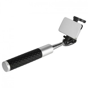 Селфи палка Monopod Veriplace выдвижной V8 Mirror Black + кнопка через 3,5"