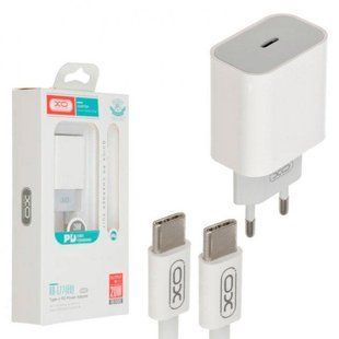 Сетевое зарядное устройство XO L77 20W PD FC Type-C white