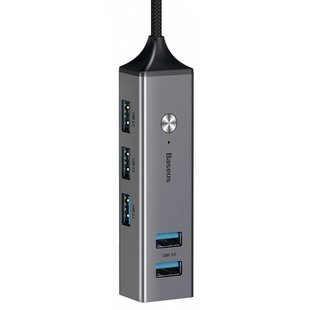 USB HUB Baseus Cube 3USB3.0/2USB2.0 Dark Gray CAHUB-C0G