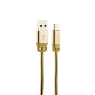 USB кабель HOCO U27 Golden Sheild Type-C 1.2м gold