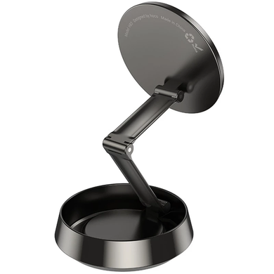 Автотримач Hoco H83 metal ring magnetic (center console) metal grey