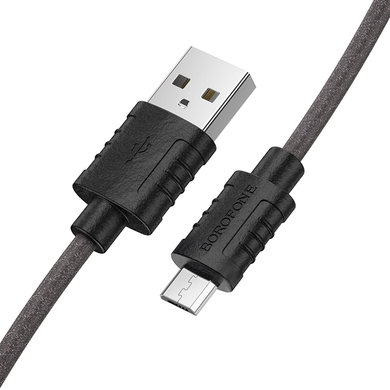 USB кабель Borofone BX52 Airy USB to Micro 2.4A 1m black