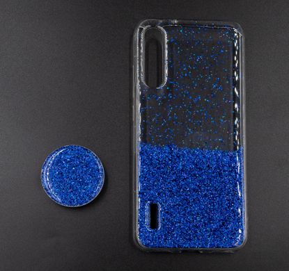Силіконовий чохол Fashion popsoket для Xiaomi Mi A3 blue