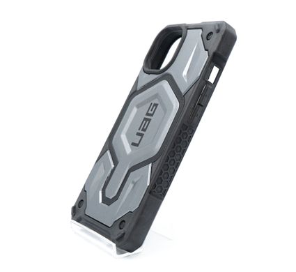 Чохол UAG Monarch Pro with Magsafe Leather для iPhone 14 gray ударопрочный
