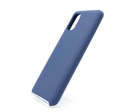 Силиконовый чехол Soft feel для Samsung M51 blue Candy