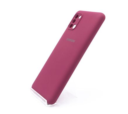 Силіконовий чохол Full Cover для Samsung A31 marsala my color Full Camera