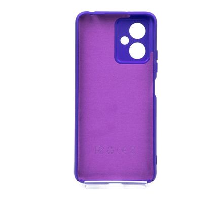 Силіконовий чохол Full Cover для Xiaomi Redmi Note 12 5G/Poco X5 5G violet Full Camera без logo